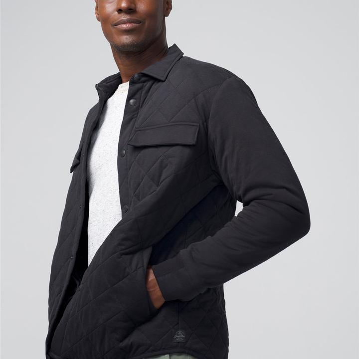 Good Man Brand Quilted Stadium Jacket- Black Product Image