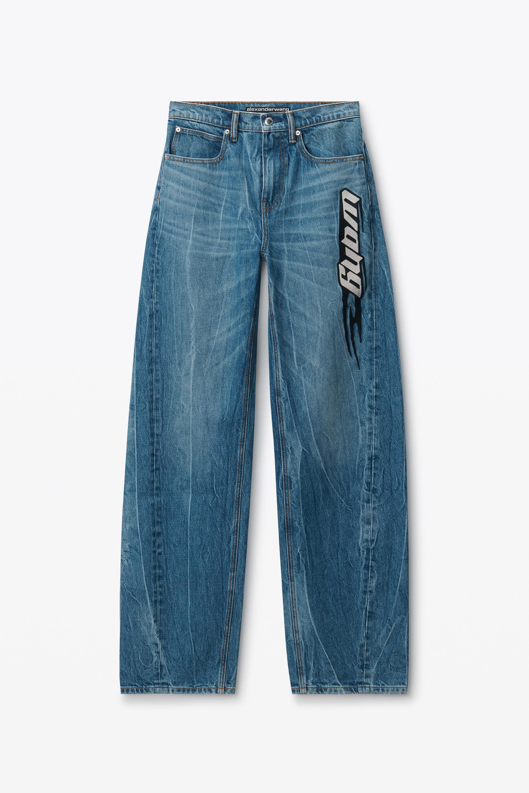 Blade Logo-embroidered Balloon Jeans Product Image