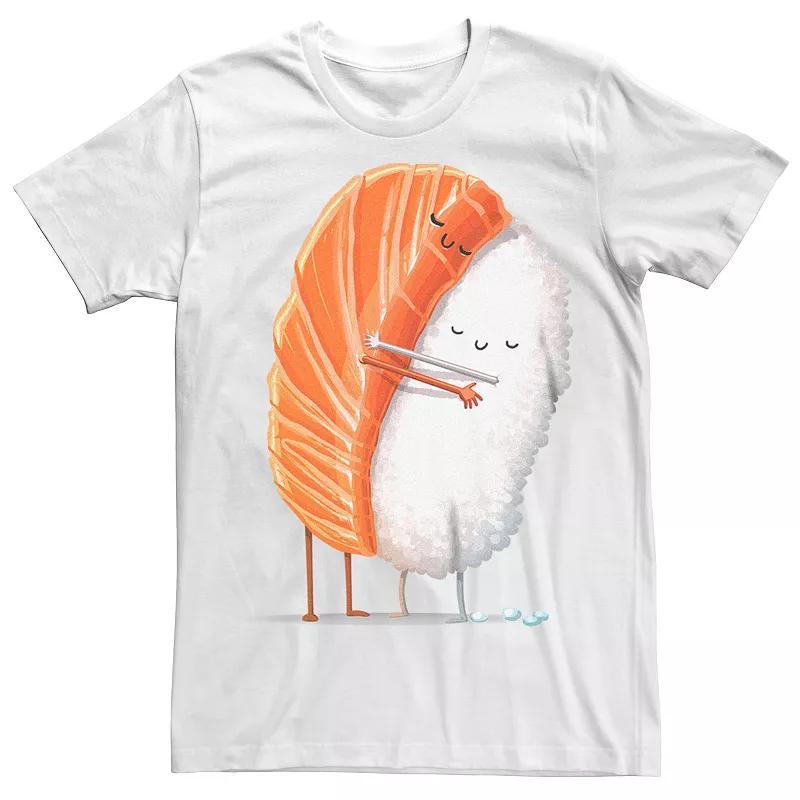 Mens Sake Salmon Sushi Hug Graphic Tee Product Image