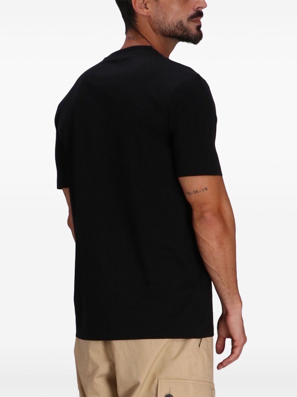 Square-patch T-shirt In Black Product Image