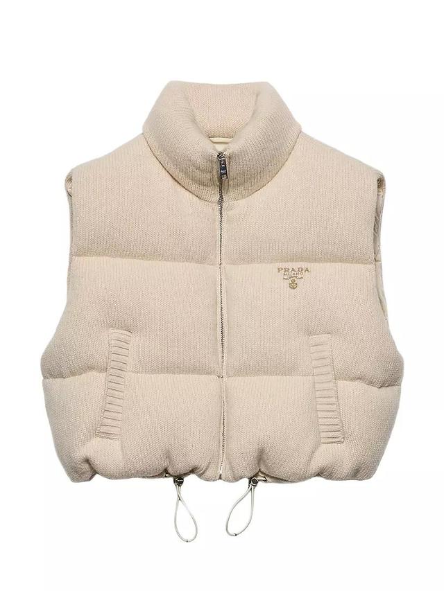 Wool and Cashmere Down Vest Product Image