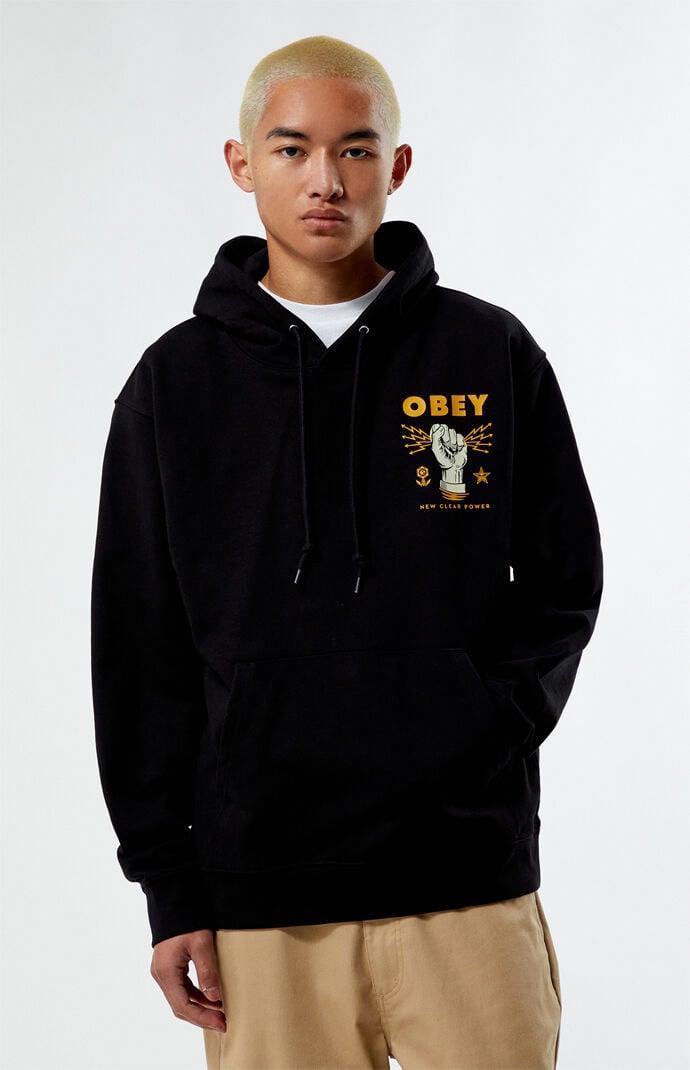 Obey Men's Clear Power Heavyweight Pullover Hoodie Product Image