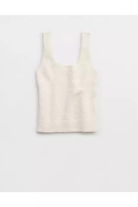 Aerie Marshmallow Cropped Tank Top Women's Product Image