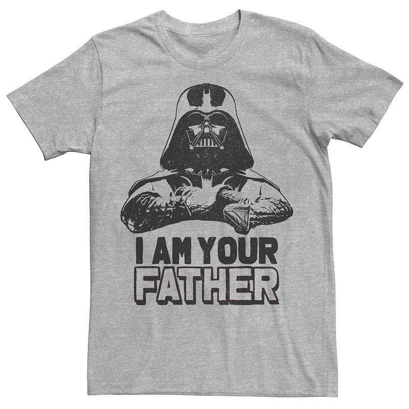 Mens Star Wars Darth Vader I Am Your Father Tee Athletic Grey Product Image