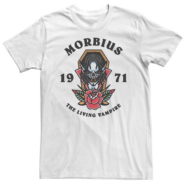 Big & Tall Marvel Morbius The Living Vampire 1971 Tattoo Style Tee, Mens Product Image