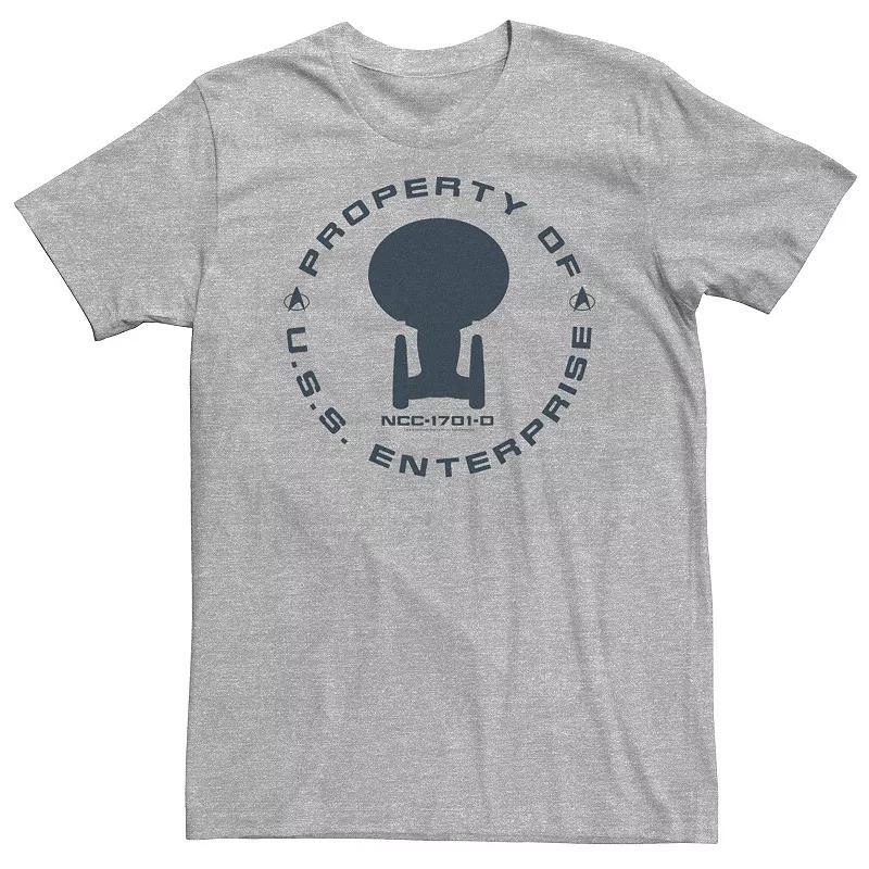 Big & Tall Star Trek Next Generation Property Badge Tee, Mens Athletic Grey Product Image