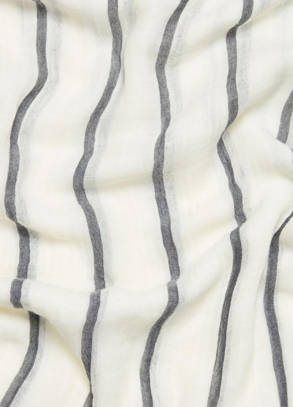 Cotton Gauze Awning Stripe Scarf Product Image