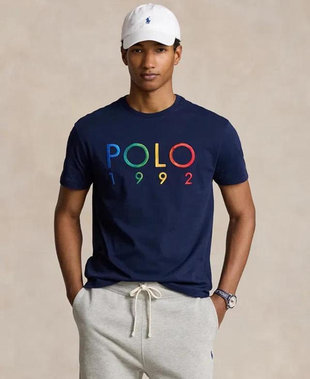 Men's Classic-fit Polo 1992 Jersey T-shirt In Cruise Navy Product Image