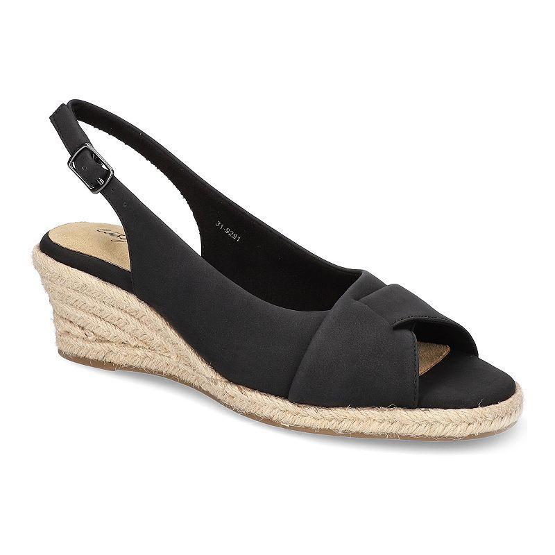 Easy Street Devlin Womens Espadrille Wedge Sandals Product Image