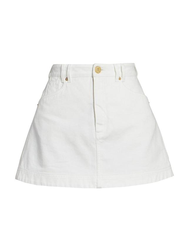 Womens Western Twill Trapeze Miniskirt Product Image