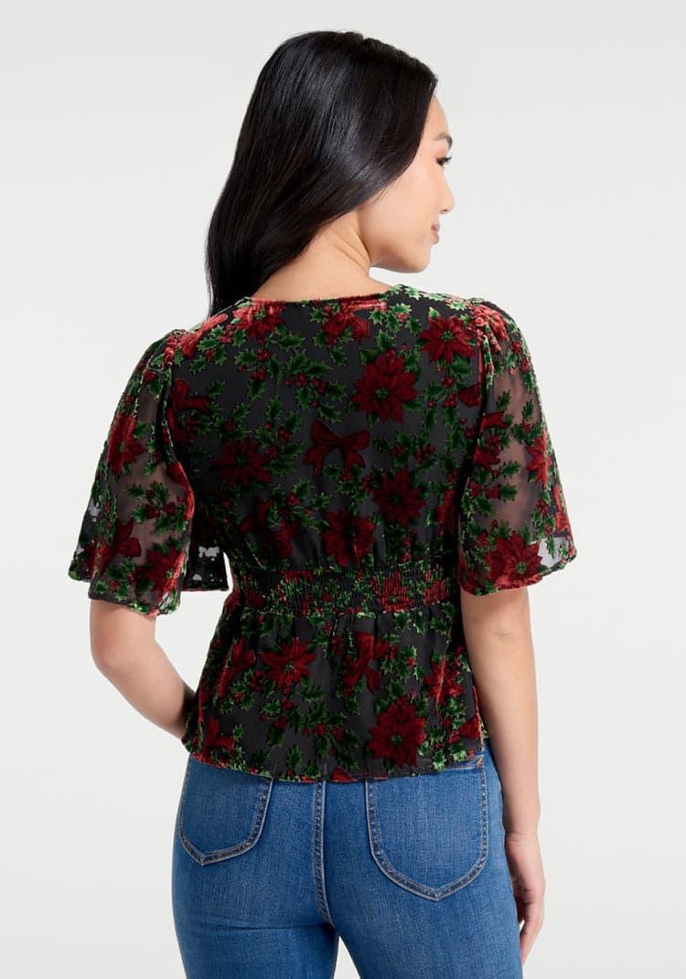 Happy Holly-Days Peplum Top Product Image