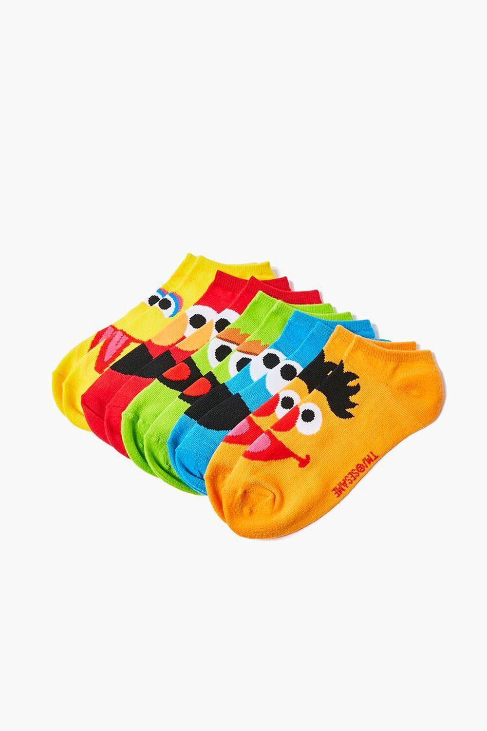 Sesame Street Graphic Ankle Socks - 5 Pack | Forever 21 Product Image