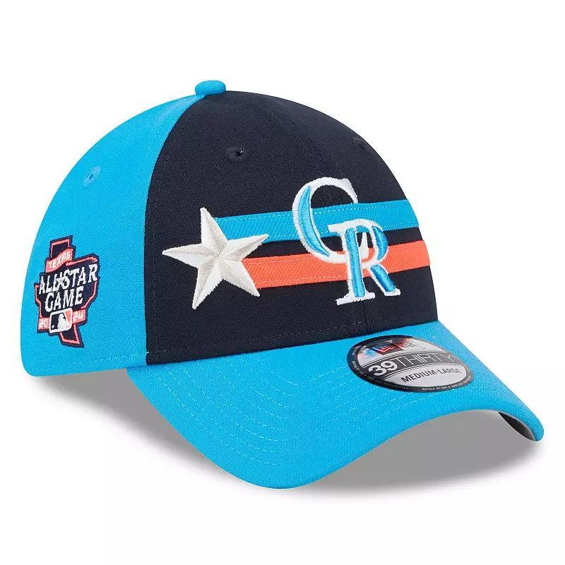 Mens New Era Colorado Rockies 2024 MLB All-Star Game 39THIRTY Flex Hat Blue Product Image