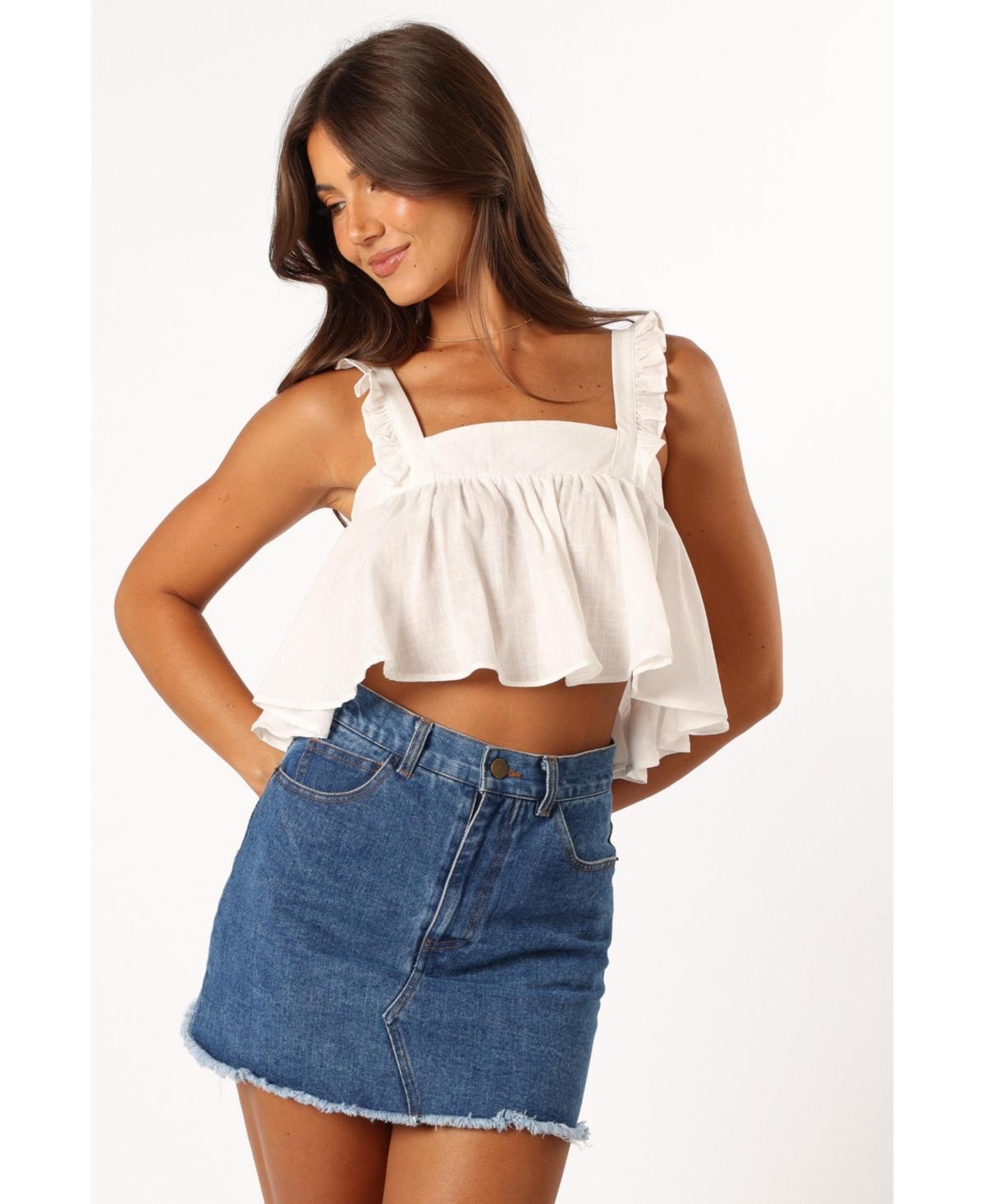 Petal and Pup Womens Raye Ruffle Strap Top product image