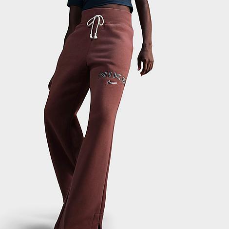 Womens Nike Sportswear Phoenix Fleece High-Waisted Wide-Leg Logo Pants Product Image