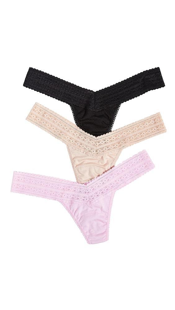 Hanky Panky Dream Low Rise Thongs 3 Pack | Shopbop Product Image