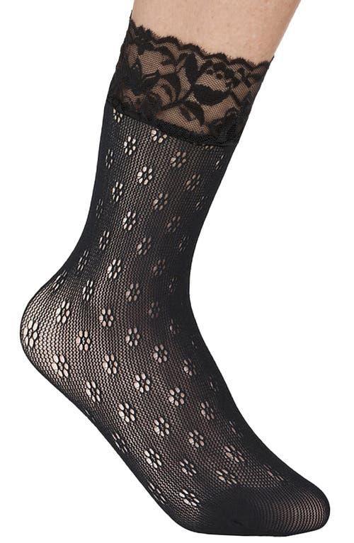 Stems Daisy Fishnet Quarter Socks Product Image