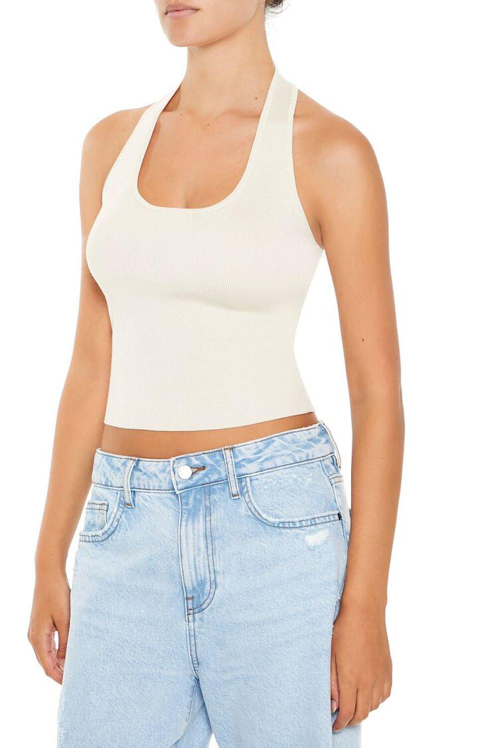 Sweater-Knit Halter Crop Top | Forever 21 Product Image