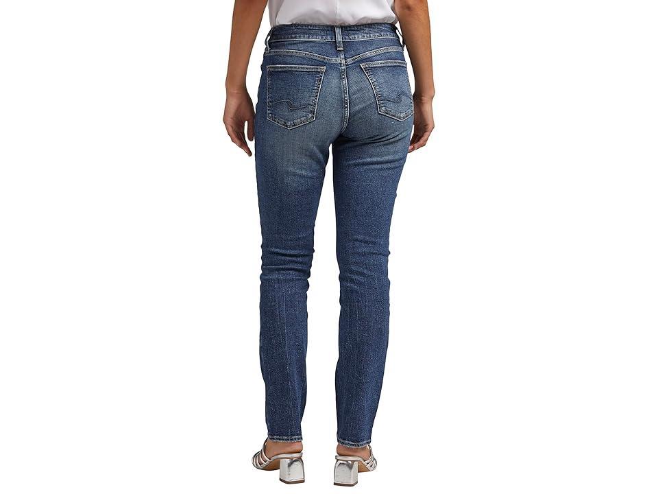 Silver Jeans Co. Elyse Mid-Rise Straight Leg Jeans L03403CAA305 (Indigo) Women's Jeans Product Image