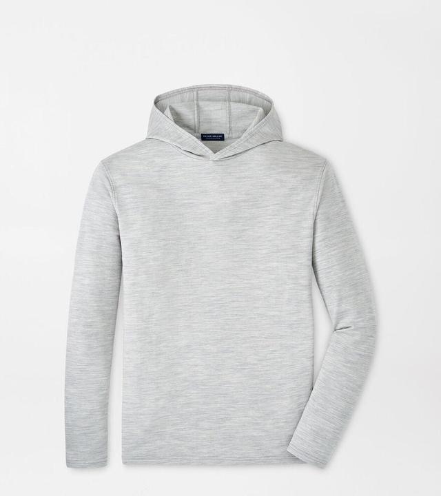 Peter Millar Mens Excursionist Flex Heathered Hoodie | Color: Light Grey | Size: XL Product Image