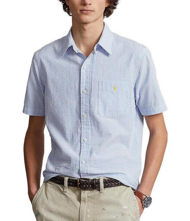 Polo Ralph Lauren RL Prepster Classic Fit Seersucker Short Sleeve Woven Shirt Product Image