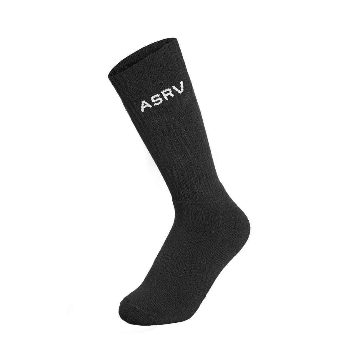 Essential Crew Socks (3 Pair) - Black Product Image