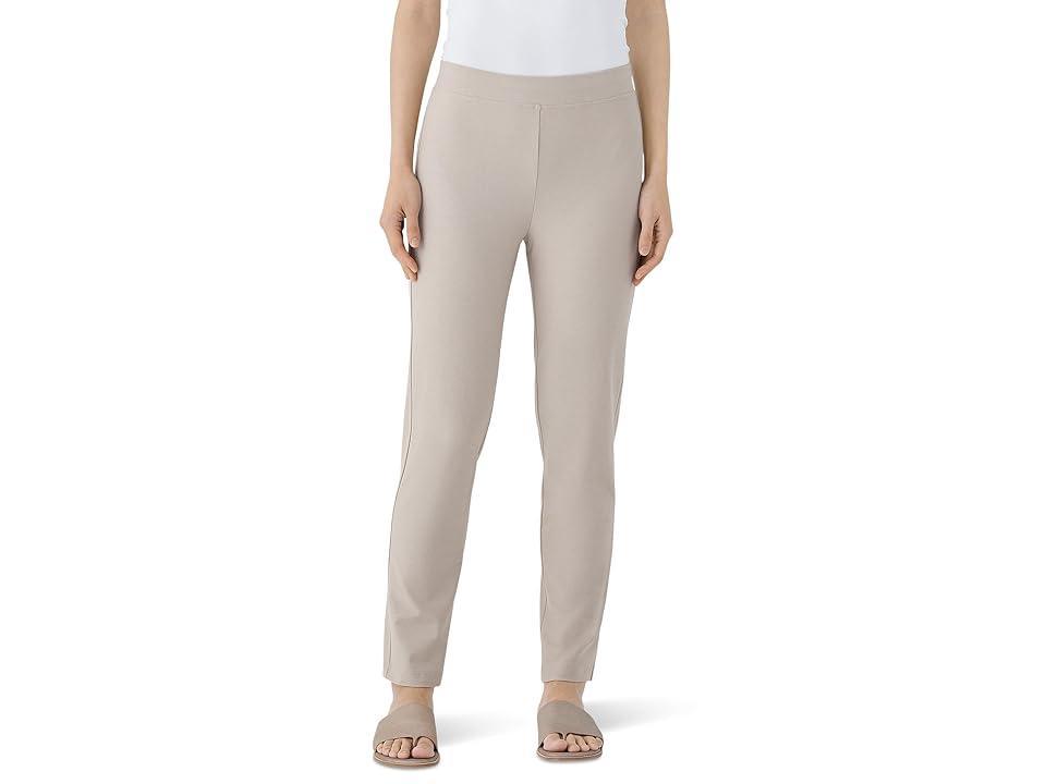 Eileen Fisher Slim Ankle Stretch Crepe Pants Product Image