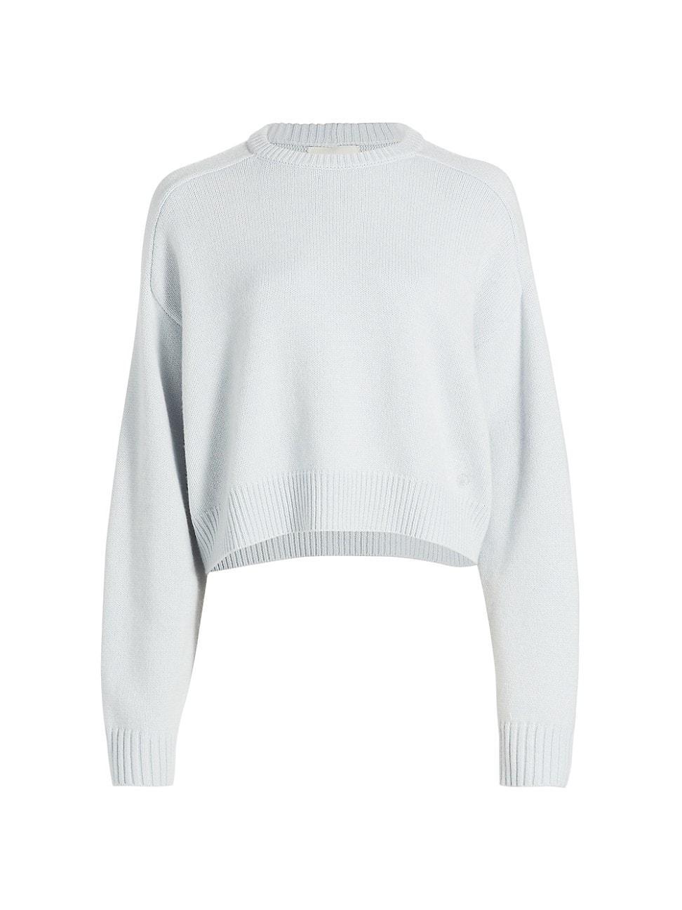 Womens Bruzzi Crewneck Wool & Cashmere Cropped Sweater Product Image