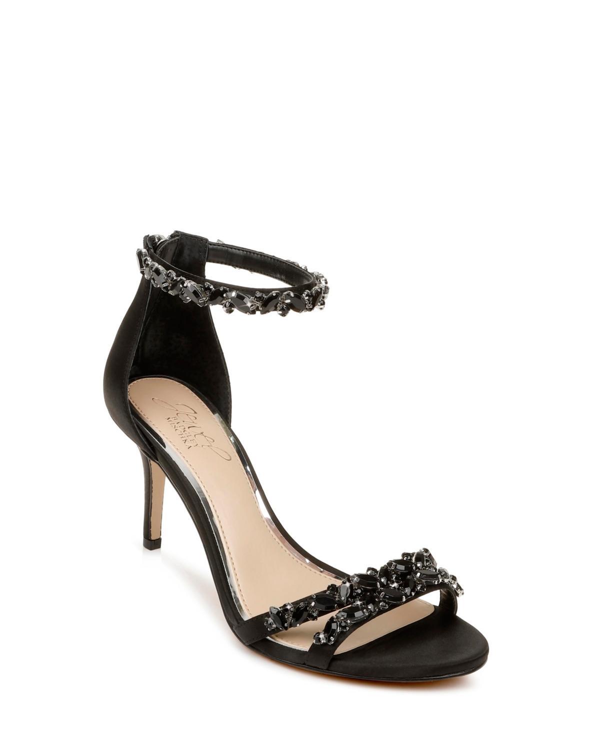 Jewel Badgley Mischka Caroline Embellished Ankle-Strap Evening Sandals Womens Shoes Product Image