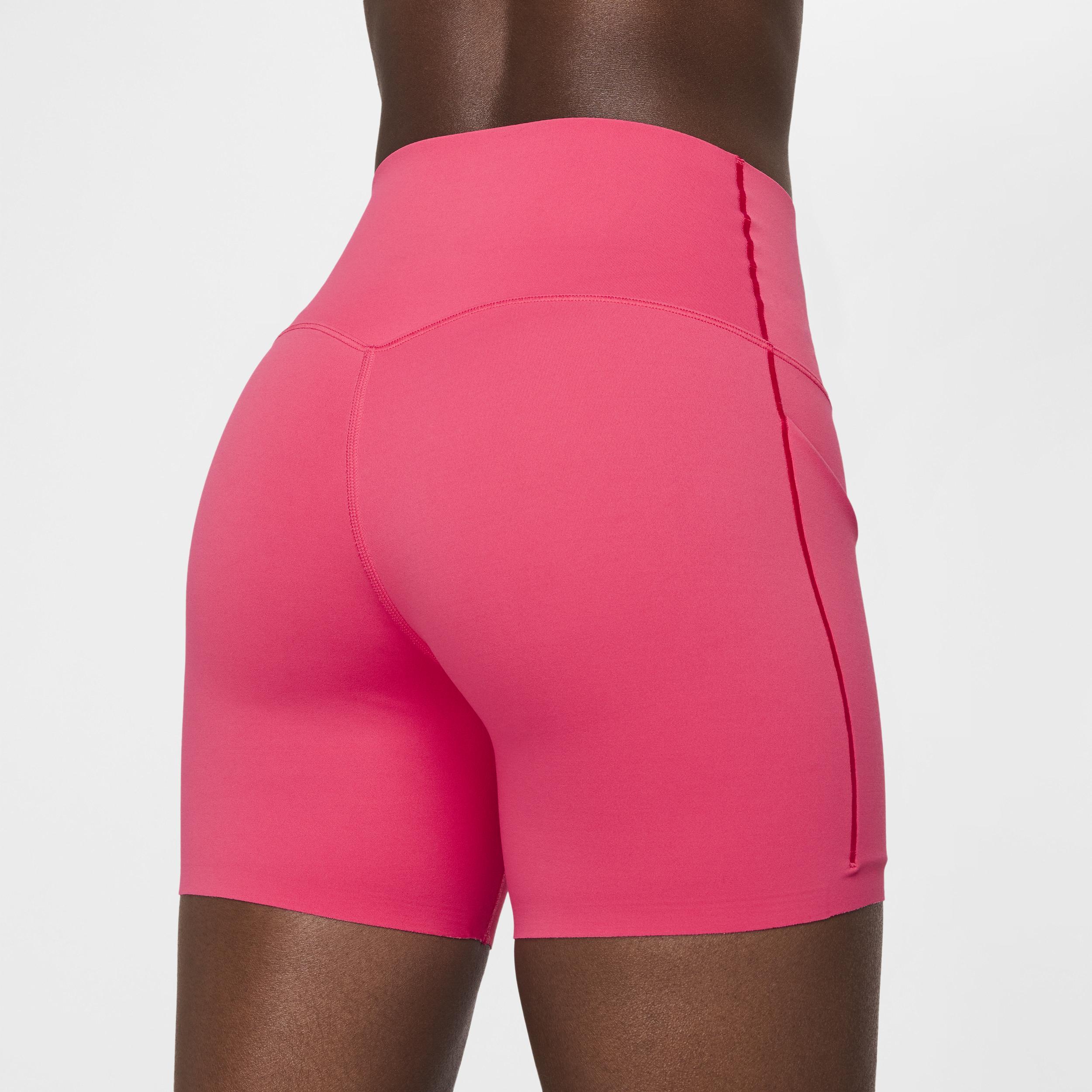 Nike Womens Universa Medium-Support High-Waisted 5 Biker Shorts with Pockets Product Image