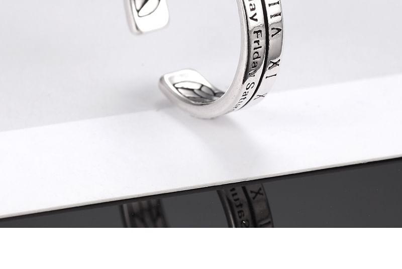 Roman Numeral / Layered Alloy Open Ring (Various Designs) Product Image