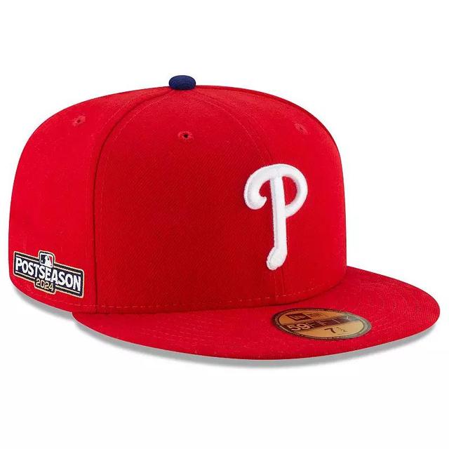 Mens New Era Philadelphia Phillies 2024 MLB Postseason Side Patch 59FIFTY Fitted Hat Product Image