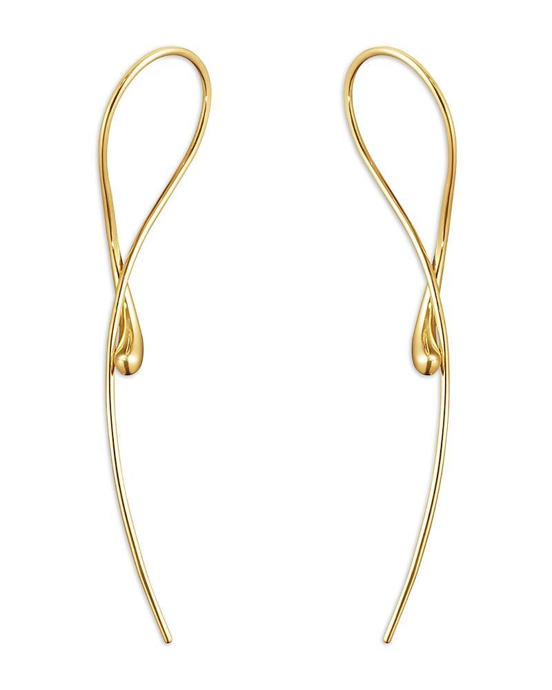 Womens Mercy 18K Gold Linear Drop Earrings Product Image