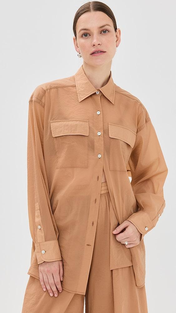 Rosetta Getty Oversized Cargo Shirt | Shopbop Product Image