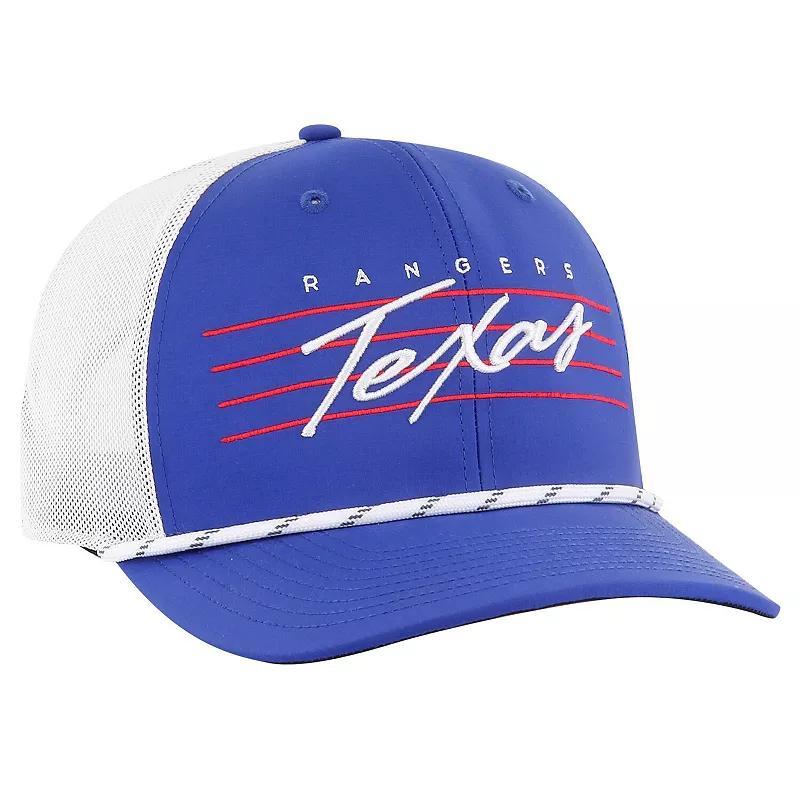 Mens 47 Royal Texas Rangers Downburst Trucker Adjustable Hat Product Image