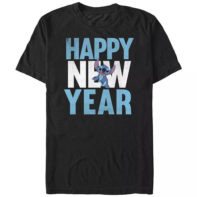 Disneys Lilo & Stitch Happy New Year Stitch Mens Graphic Tee Product Image