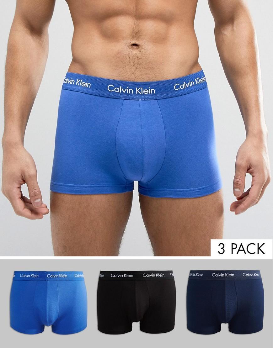 Calvin Klein Cotton Stretch 3-pack low rise trunks Product Image