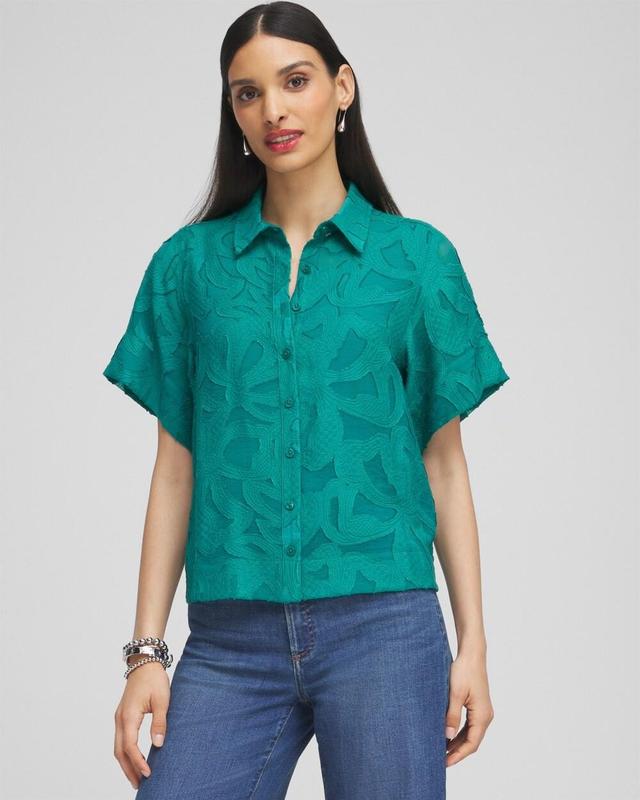 Women's Burnout Short Sleeve Shirt Product Image