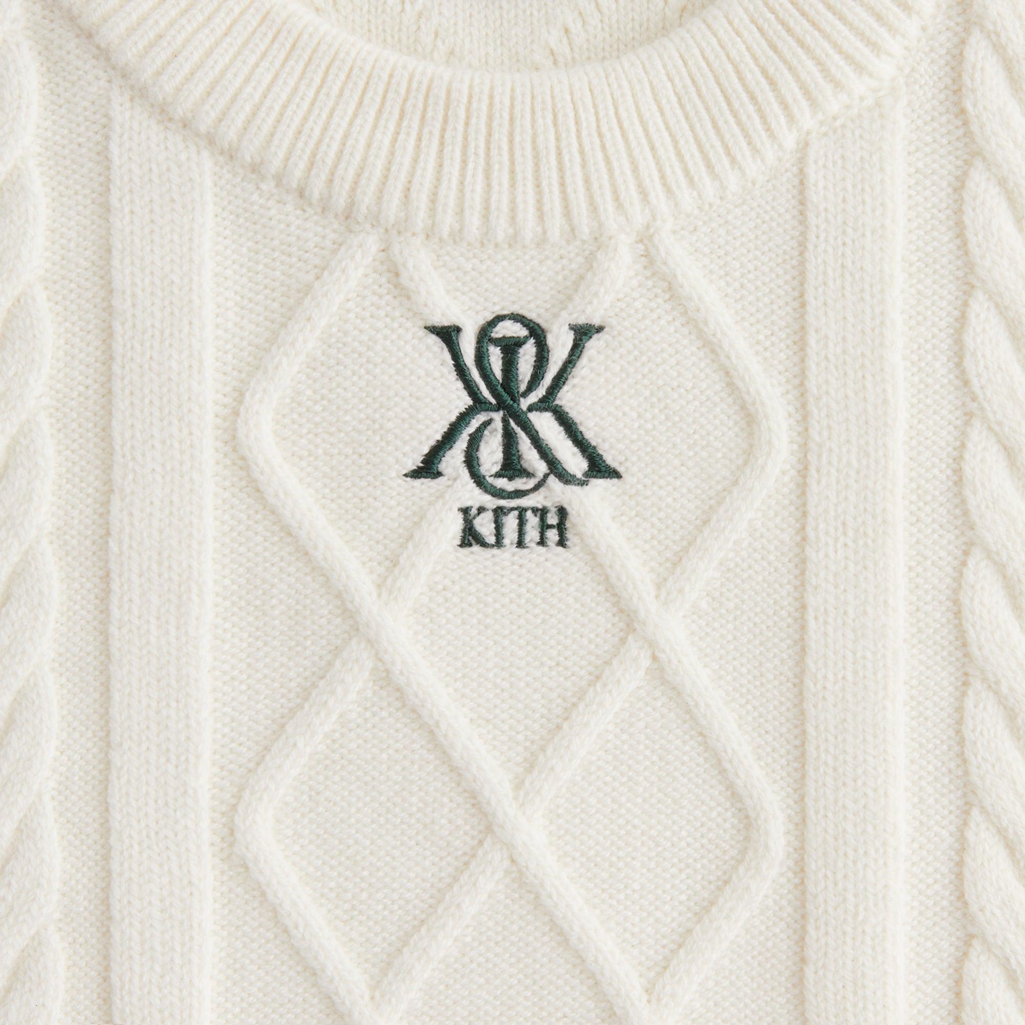 Kith Women Mulberry Cable Knit Crest Long Sleeve - Sandrift Female Product Image