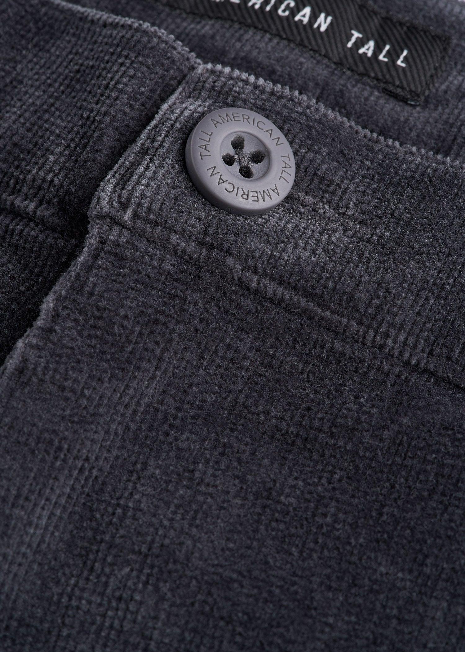 STRAIGHT-LEG Stretch Corduroy Pants for Tall Men in Iron Grey Male Product Image