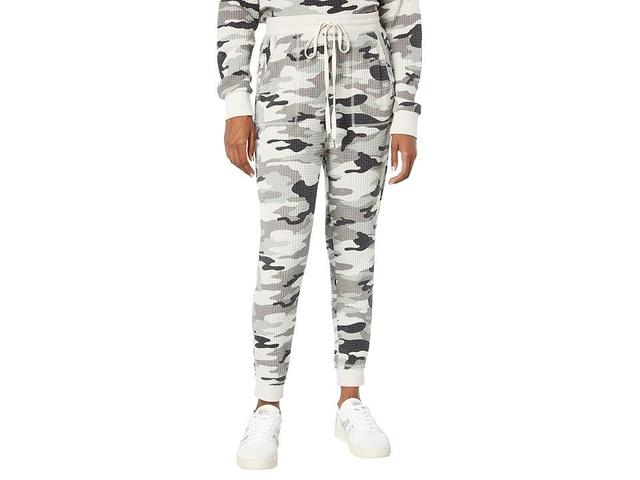 Dylan by True Grit Hallie Camo Waffle Joggers (Natural) Women's Casual Pants Product Image