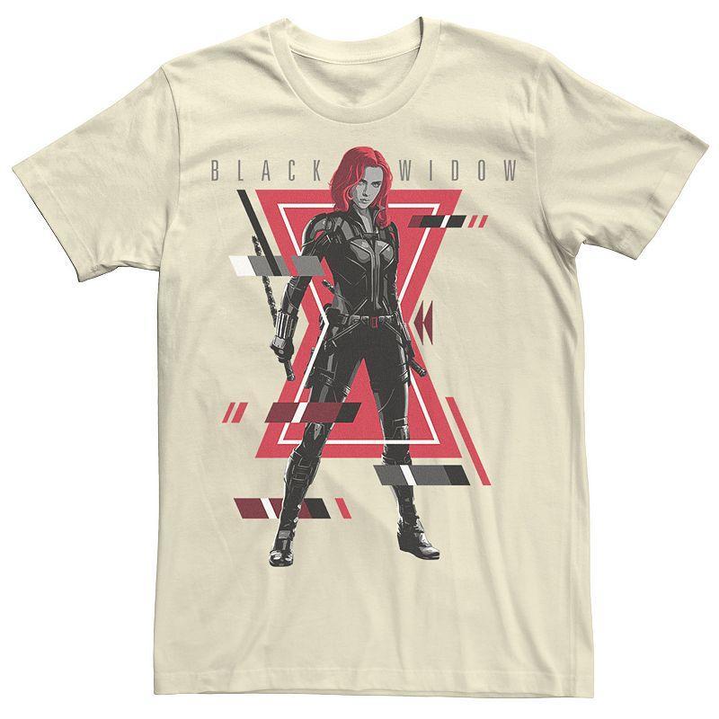 Mens Marvel Widow Glitch Graphic Tee Product Image