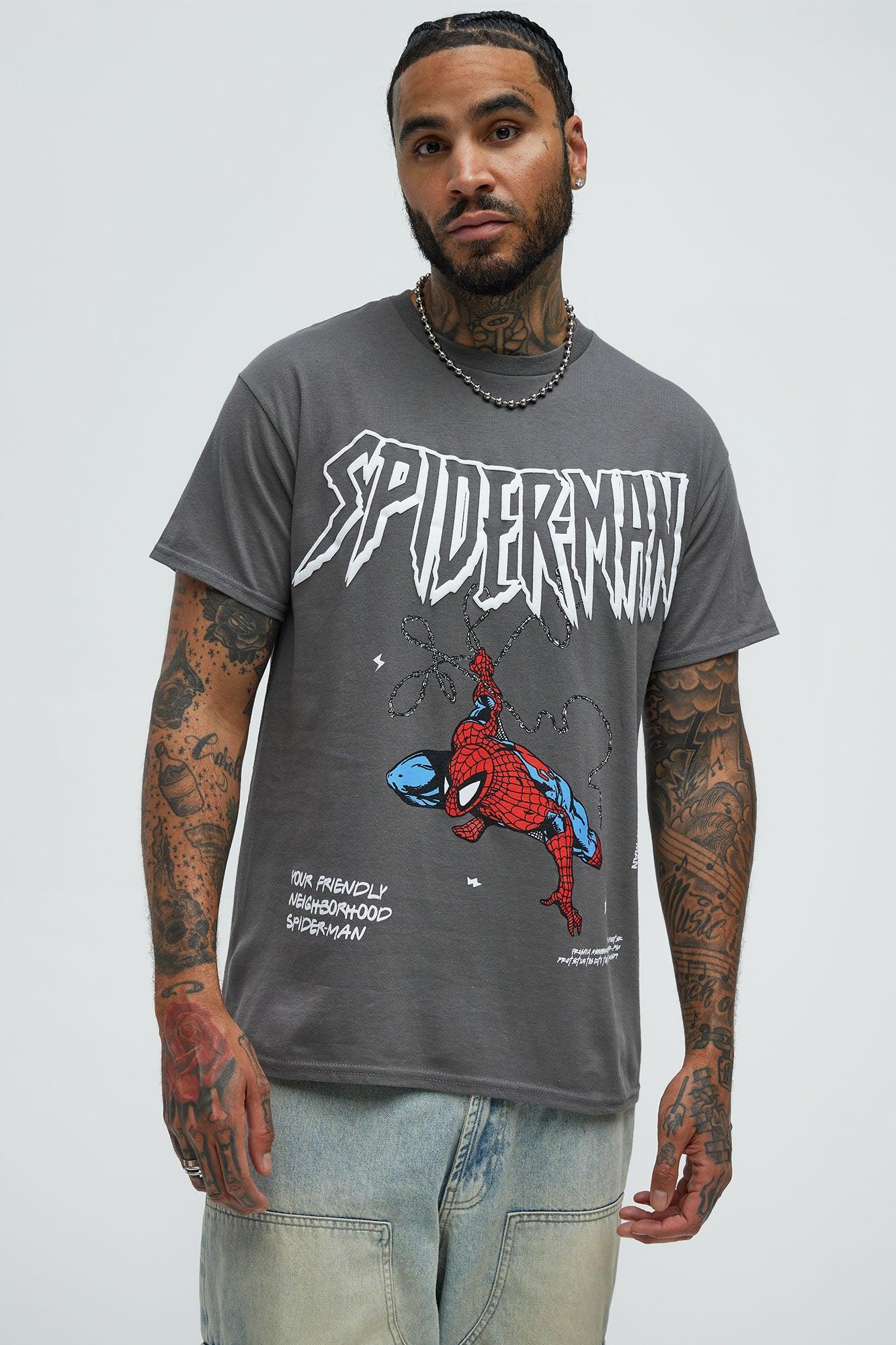 Spider Man Max Swing Short Sleeve Tee - Charcoal Product Image