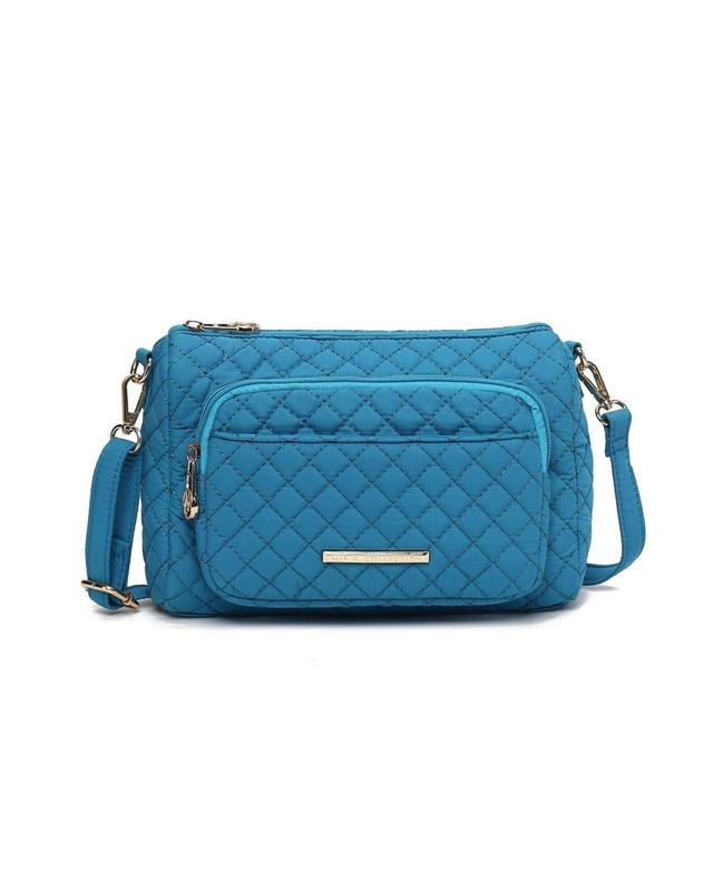 Mkf Collection Rosalie Solid Quilted Cotton Women s Shoulder Bag by Mia K Product Image