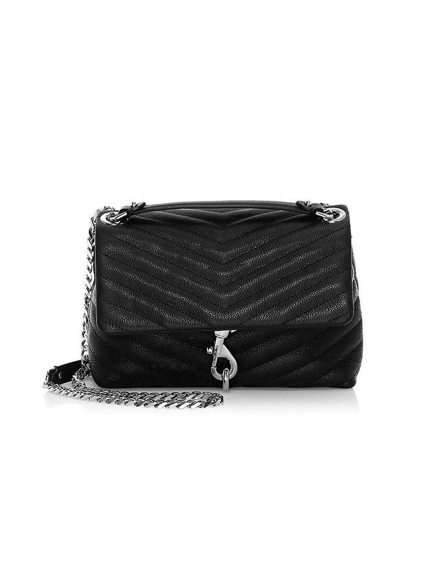 Womens Edie Quilted Leather Shoulder Bag Product Image