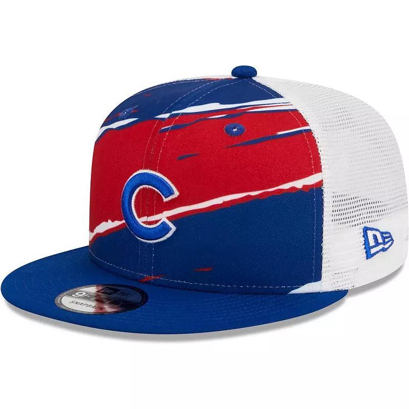 Mens New Era Royal Chicago Cubs Tear Trucker 9FIFTY Snapback Hat Product Image