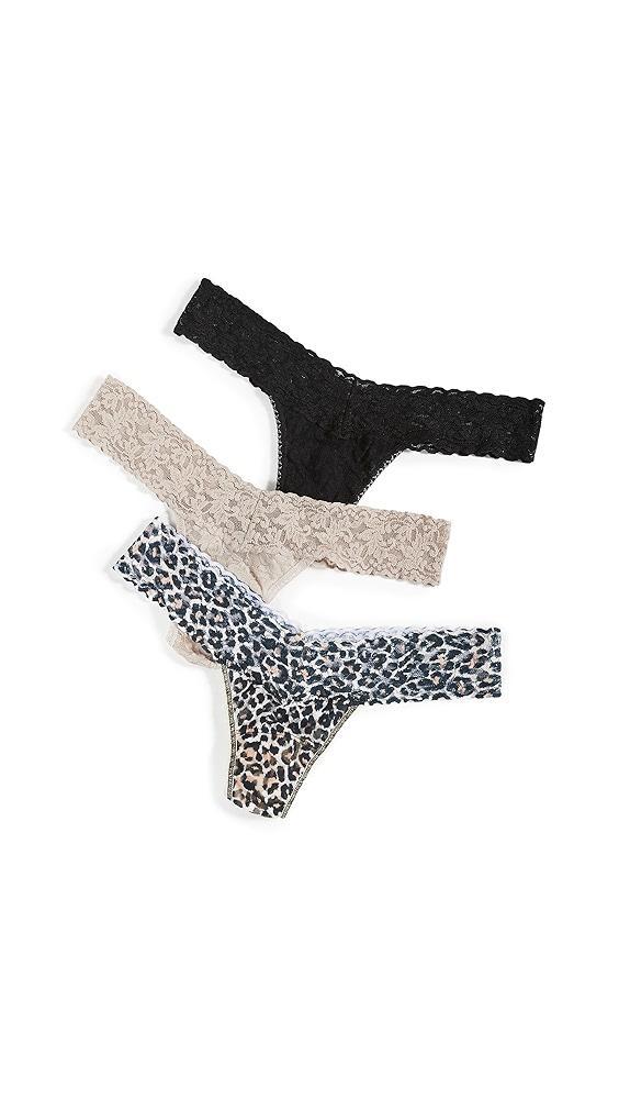 Hanky Panky Low Rise 3-Pack Thong | Shopbop Product Image