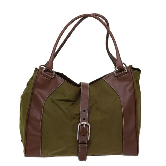 Tessuto Synthetic Tote Bag () In Khaki Product Image