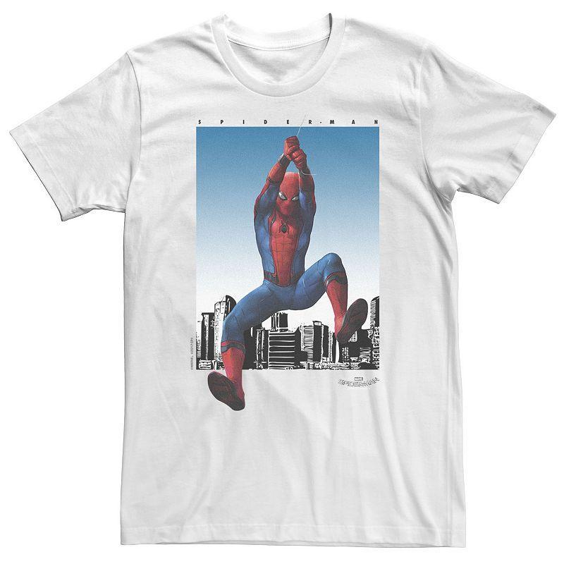 Big & Tall Marvel Spider-Man Homecoming City Swing From Above Tee, Mens Product Image