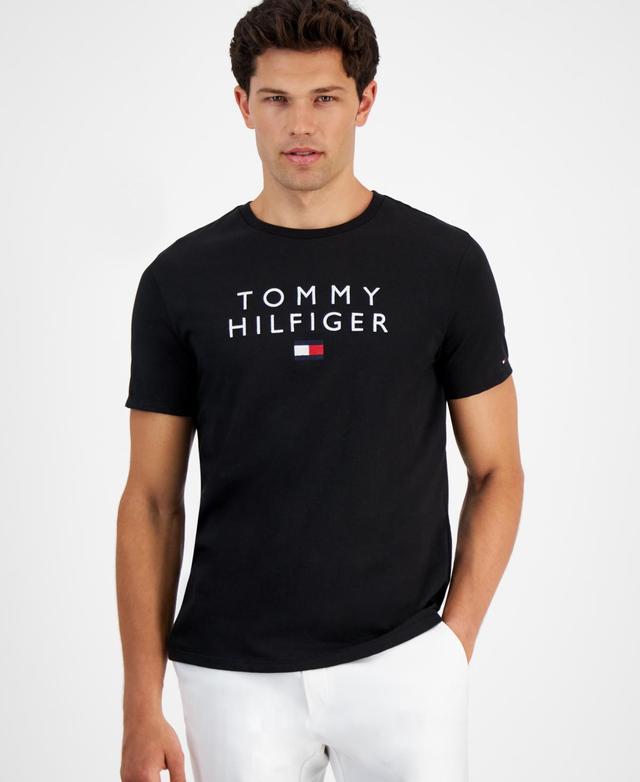 Men's Stacked Tommy Logo Crewneck T-Shirt Product Image